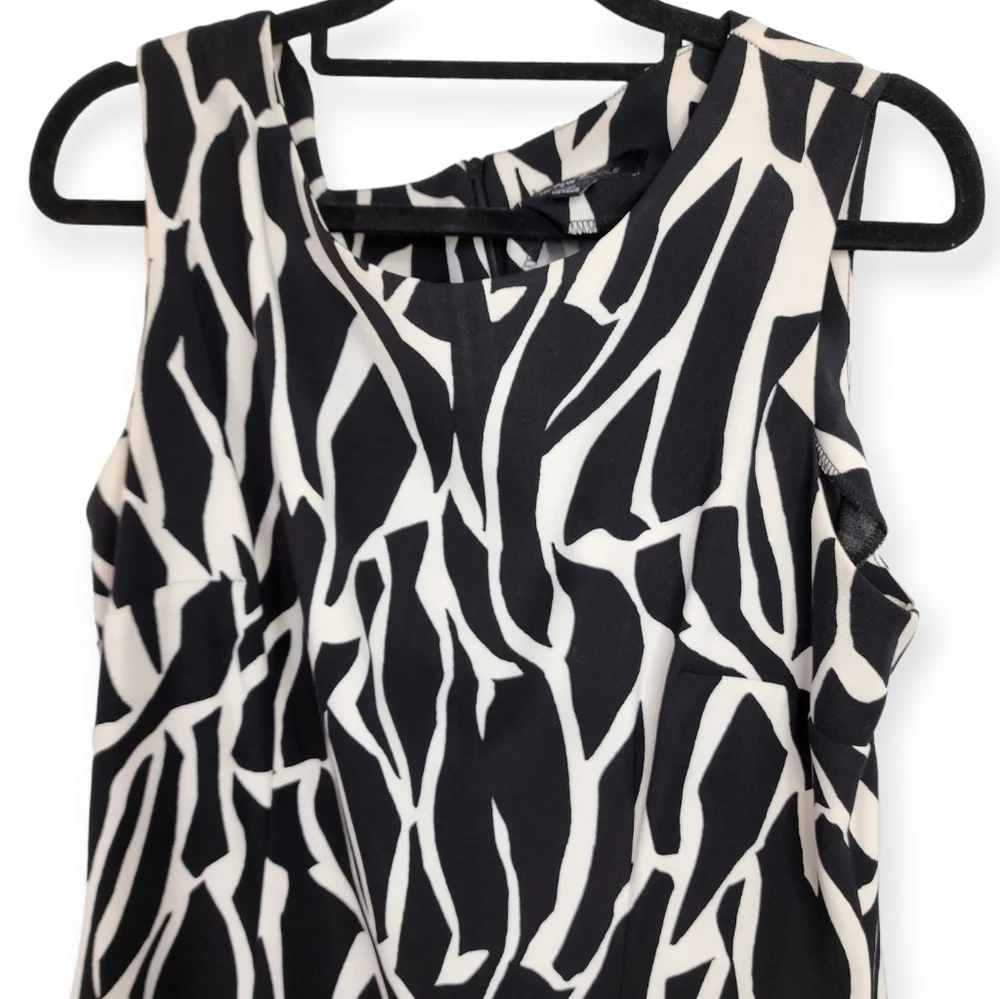 Ronnie Nicole dress black with white sleeveless size 16 - Picture 10 of 13